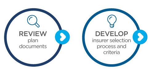 Review Plan Documents and Develop insurer selection process and criteria