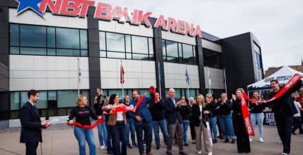 NBT Bank Ribbon Cutting event for Arena